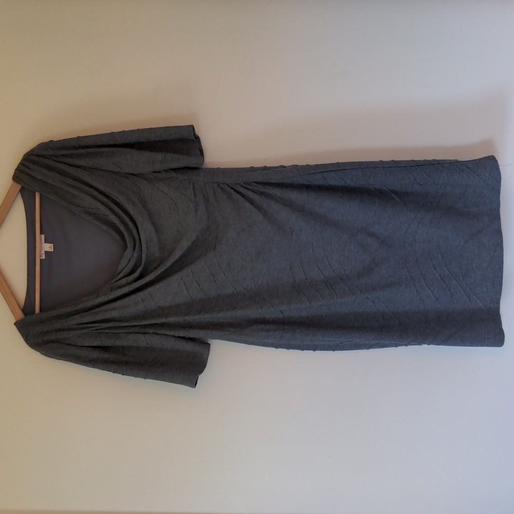 Lovely Grey Dropneck Dress